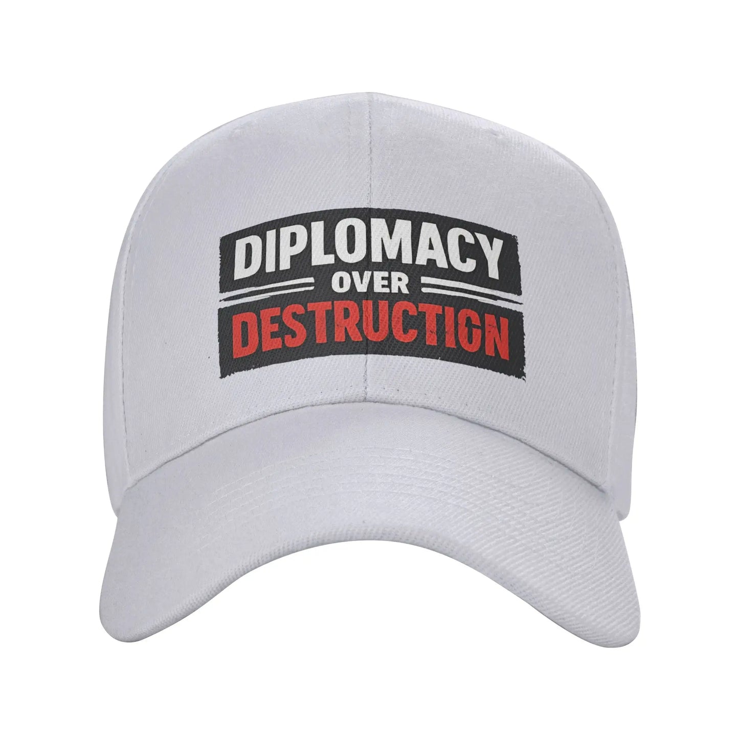 Diplomacy Over Destruction No War With Iran Stop War Baseball Cap