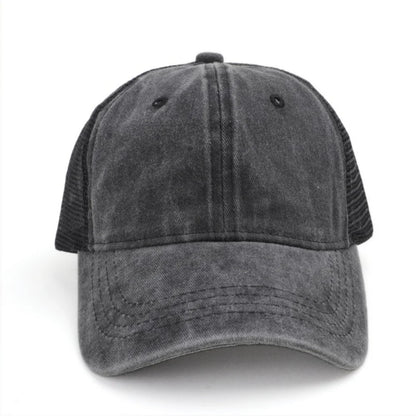 Washed Baseball Cap Outdoor Mesh Cap Sports Fashion
