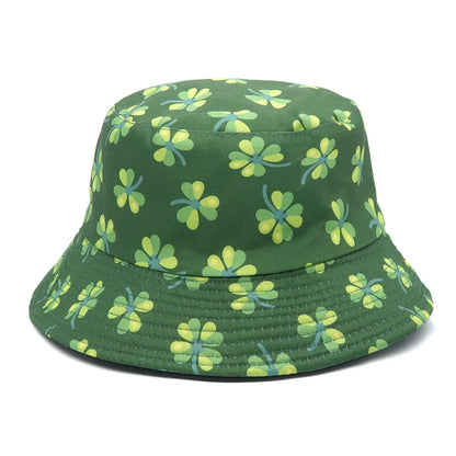 Panama Bucket Hats Animal Letter Print Fisherman Hat For Women Men
