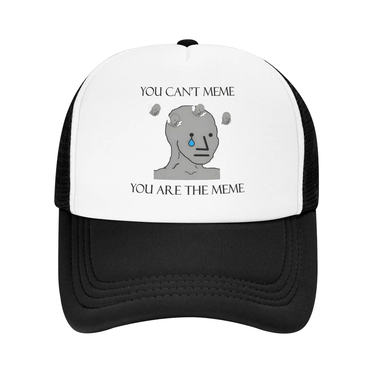 Funny Wojak Meme Boomer Trucker Hat Mesh Baseball Caps