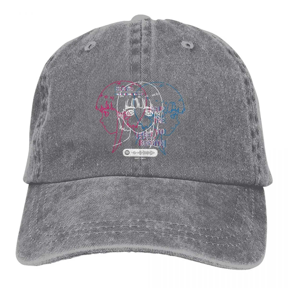 Serial Experiments Lain Anime Multicolor Hat Baseball Hat