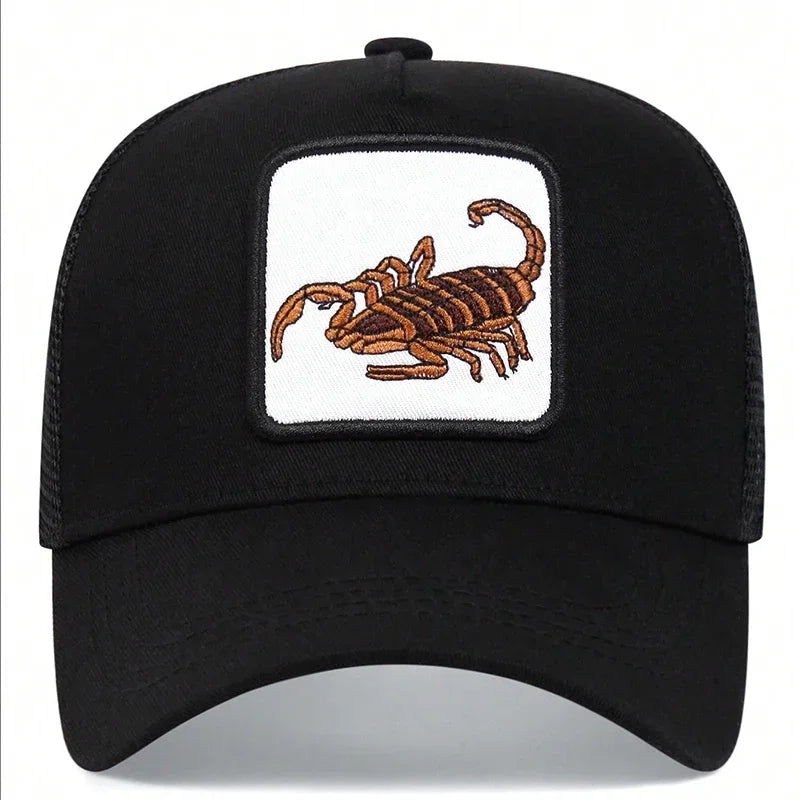 Unisex Scorpion Embroidery Baseball Caps