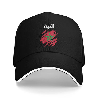 New Design Baseball Cap Morocco Heart Flag Morocco Of Arms Wear