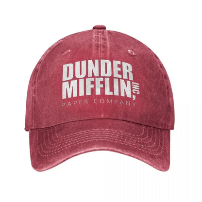 Classic Dunder Mifflin Logo Baseball Caps Men Women