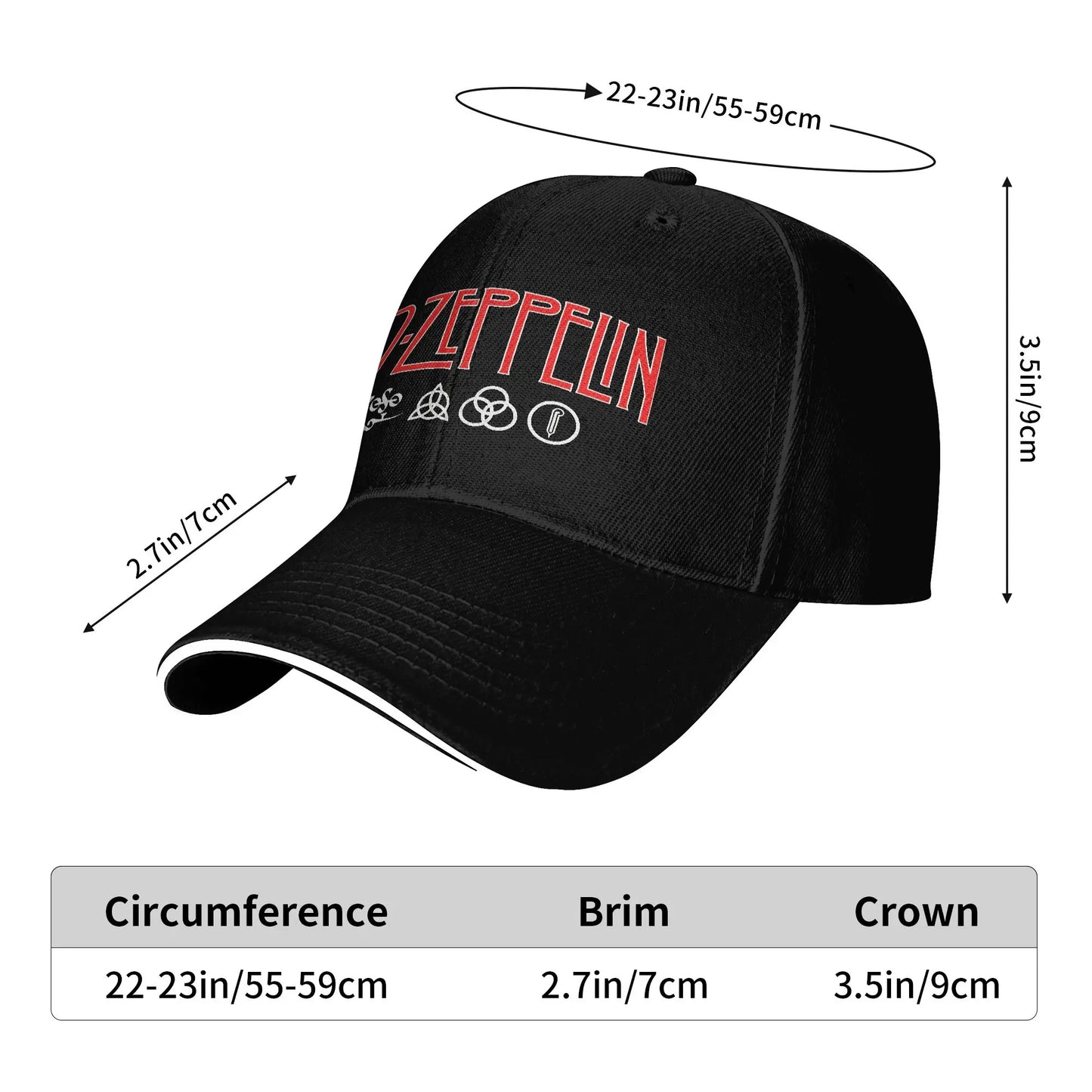 Led Zeppelin U.S. Tour 1975 Baseball Cap
