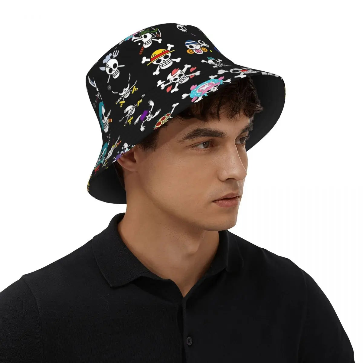 Bucket Hats One Piece Pirate Skull