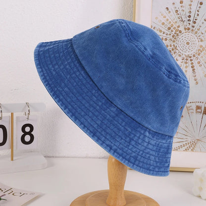 Korean Version Fashionable Rainbow-Colored Flat Eave Fisherman's Hat