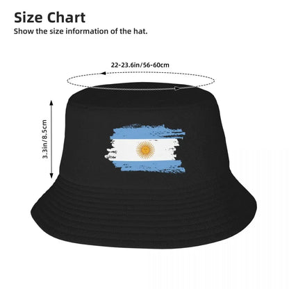 New Custom Flag Of Argentina Beach Bucket Hat