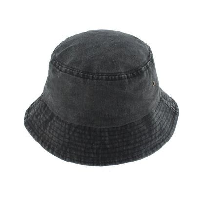 Summer Washed Denim Bucket Hats Foldable Packable Soild Color Fisherman Hat