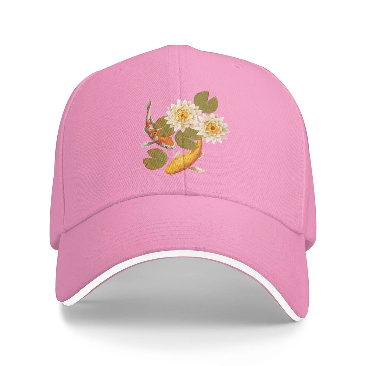 Japanese Koi Fish Sakura Baseball Cap