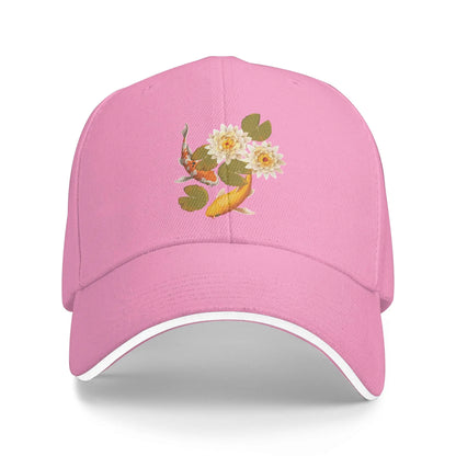 Japanese Koi Fish Sakura Baseball Cap