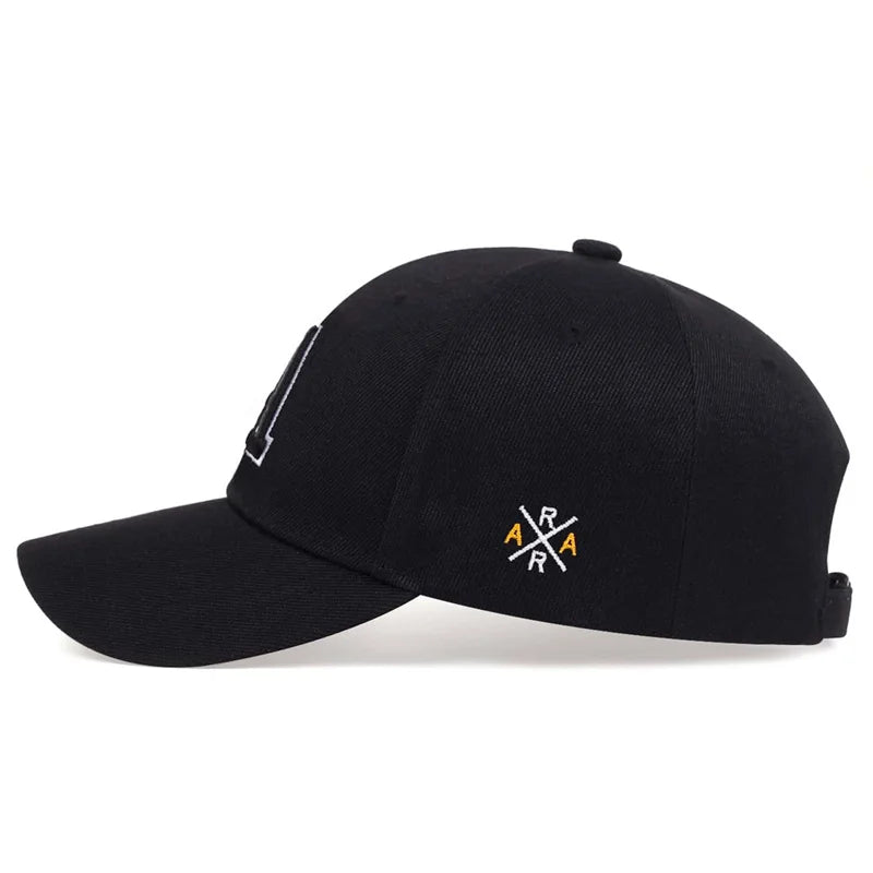 A Letter Embroidery A Baseball Cap Spring Summer