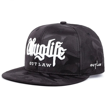 Fashion Personalized New Flat Brimmed Hat Riot LIFE Embroidered Street Hip Hop Hat Snapback Caps