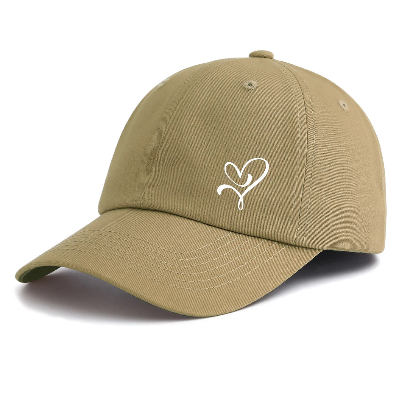 HEART Print Baseball Cap For Adults