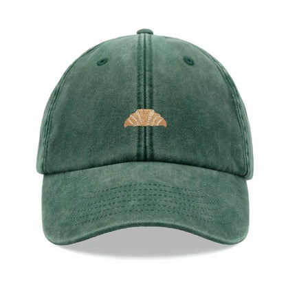 Croissant Printing Retro Baseball Caps