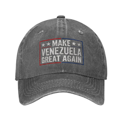 Washed Baseball Cap Make Venezuela Great Again Summer Trucker Hat For Female Male