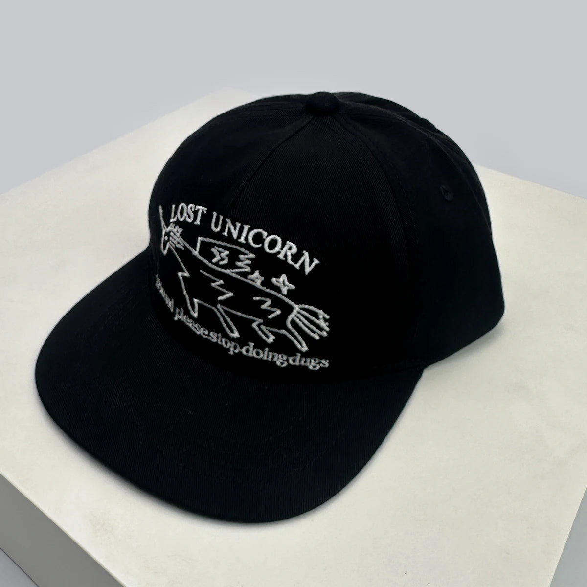 New Unisex Niche Unicorn Letters Embroidery Snapback Hats