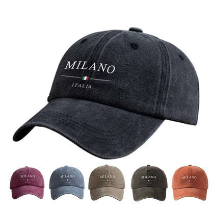 Italian Flag Washed Baseball Cap