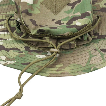 New Tactical Camouflage Bucket Hat Wide Brim Hat Men