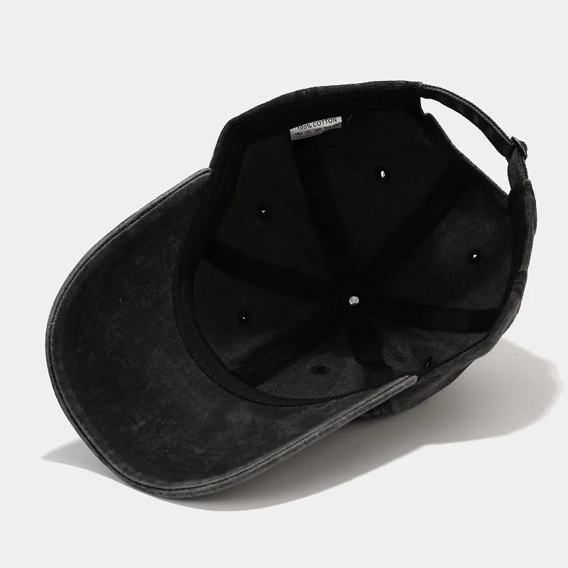 New Spring Summer Cap Washed Cotton Baseball Cap Men Women