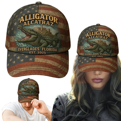 Cotton Comfortable Sun Visor Cap Sun Protection Crocodile Printed Hat