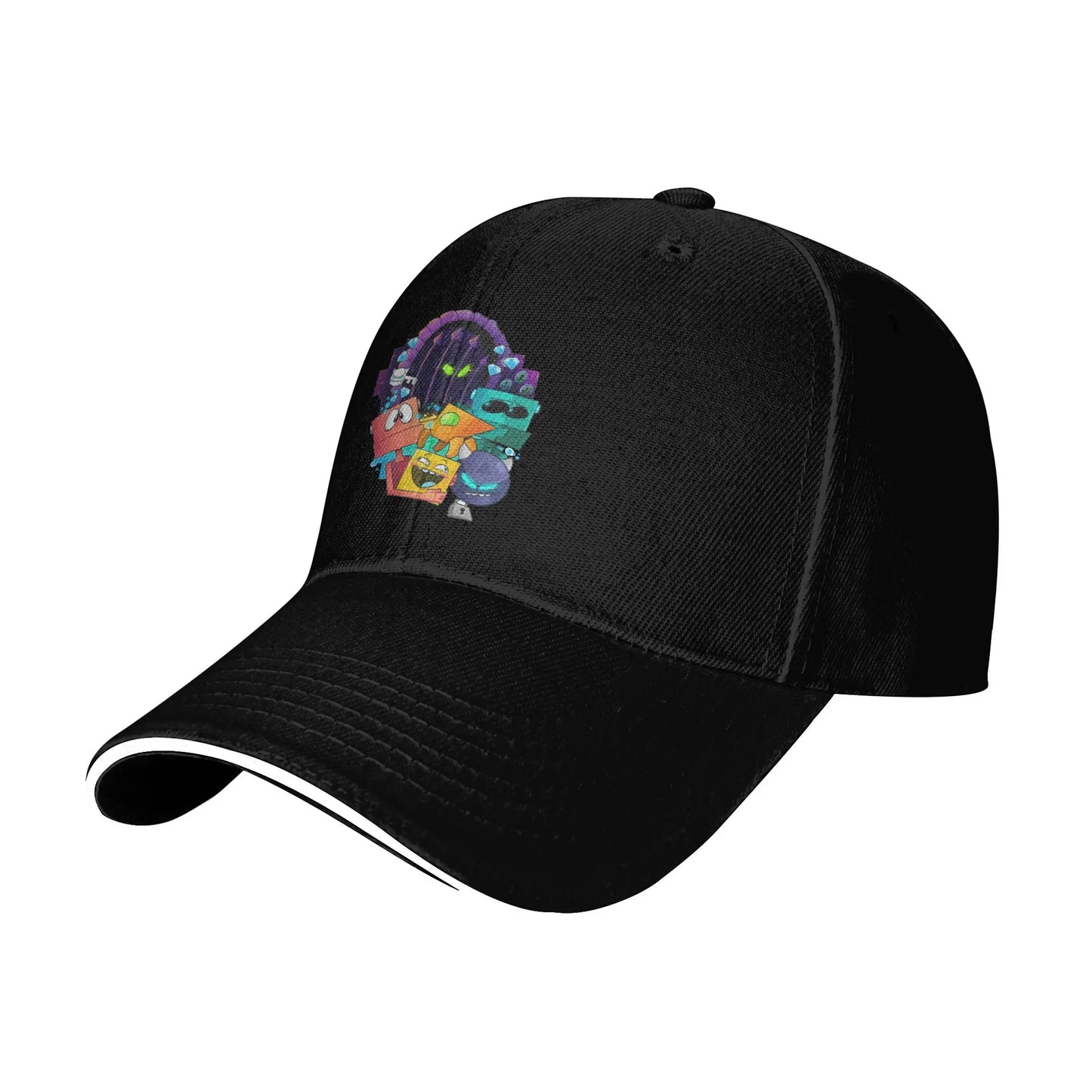 Geometry Gaming Cube Dash Baseball Caps