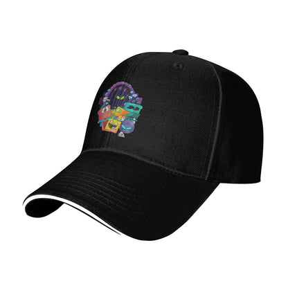 Geometry Gaming Cube Dash Baseball Caps