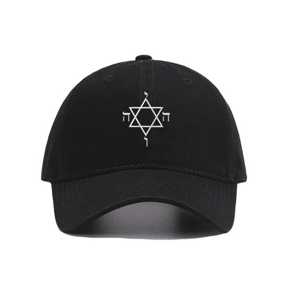 Embroidery Star of David Men Baseball Cap