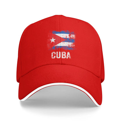 Summer Cuban Vintage Cuba Flag Baseball Cap