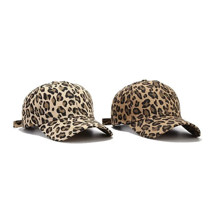 Leopard Print Baseball Caps For Women Men