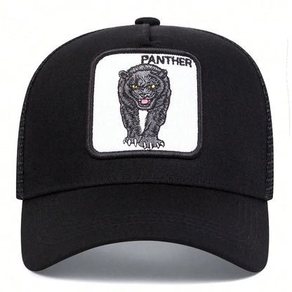 Unisex Leopard Embroidery Baseball Caps