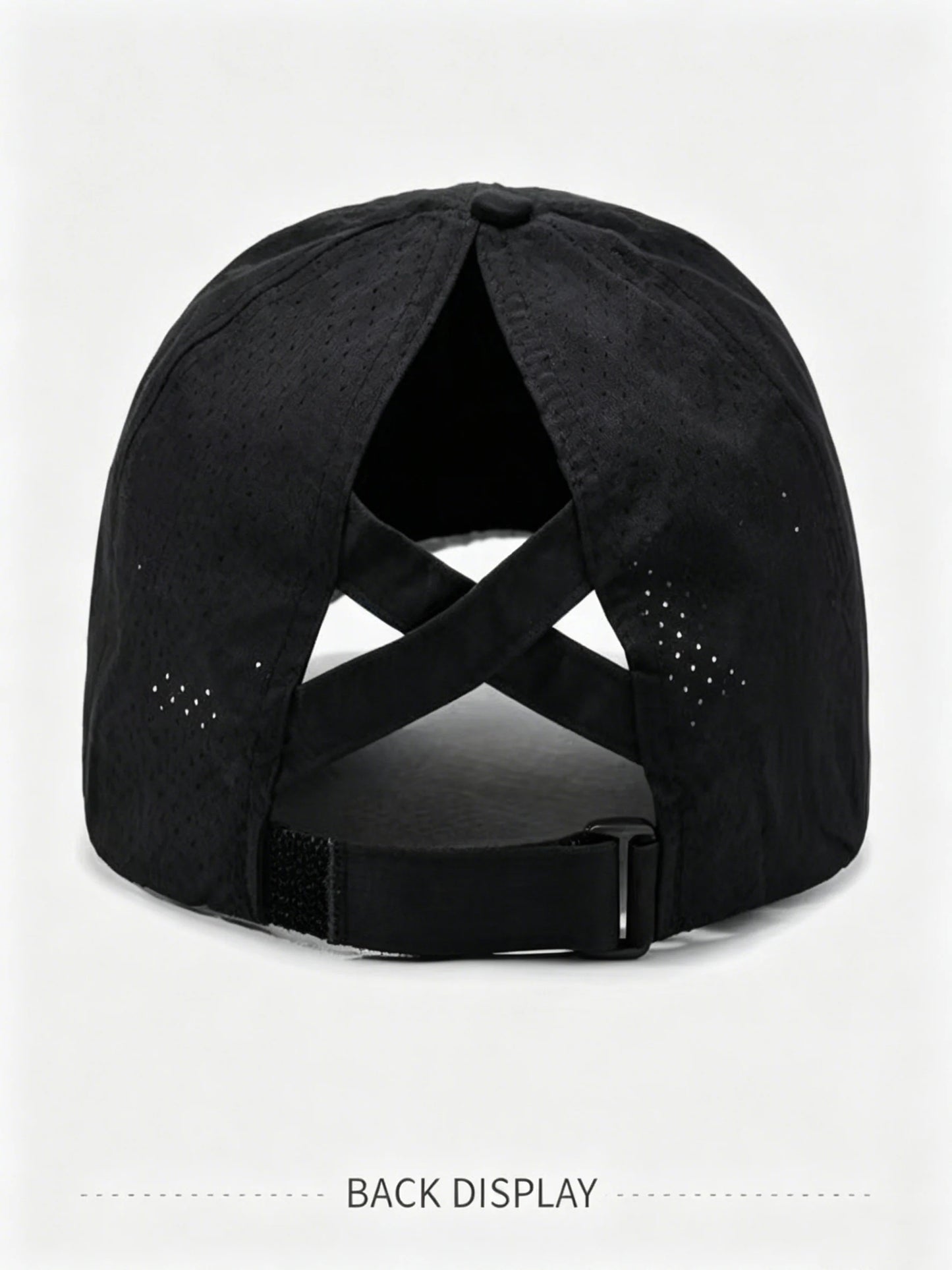 Womens Criss Cross Ponytail Hat Quick Drying Baseball Cap