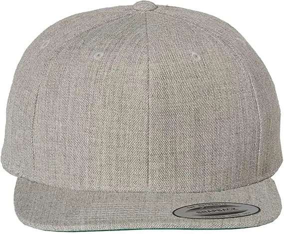 Six-Panel Premium Flatbill Snapback Cap Bulk Blank Hats