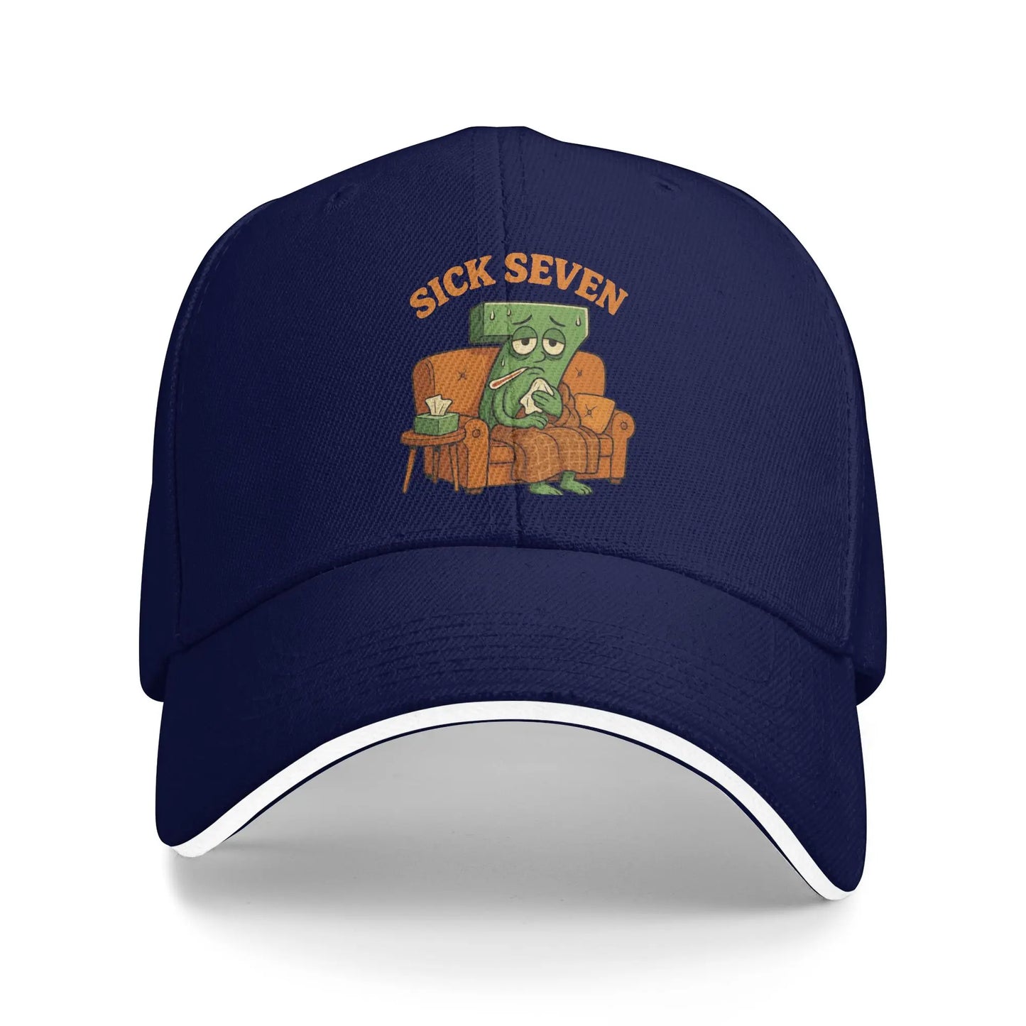 Sick Seven 67 Halloween Meme Funny Meme Six Seven Wordplay Baseball Cap