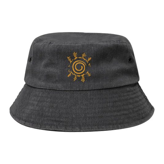 Hot Summer Headwear Naruto Ninja Way Washed Denim Bucket Hat