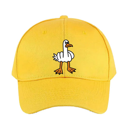 Middle Finger Goose Angry Meme Animal Cap Summer Adult Baseball Cap