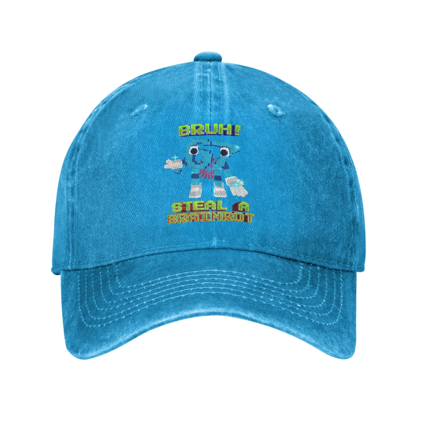 Bruh 67 Six Seven 6-7 Funny Brainrot Meme Printed Cap Baseball Cap