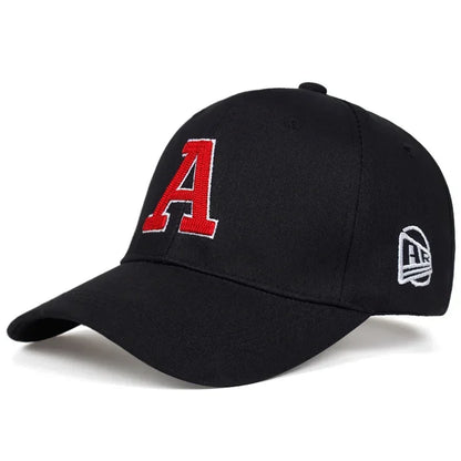 Unisex A Letter Embroidery Baseball Caps