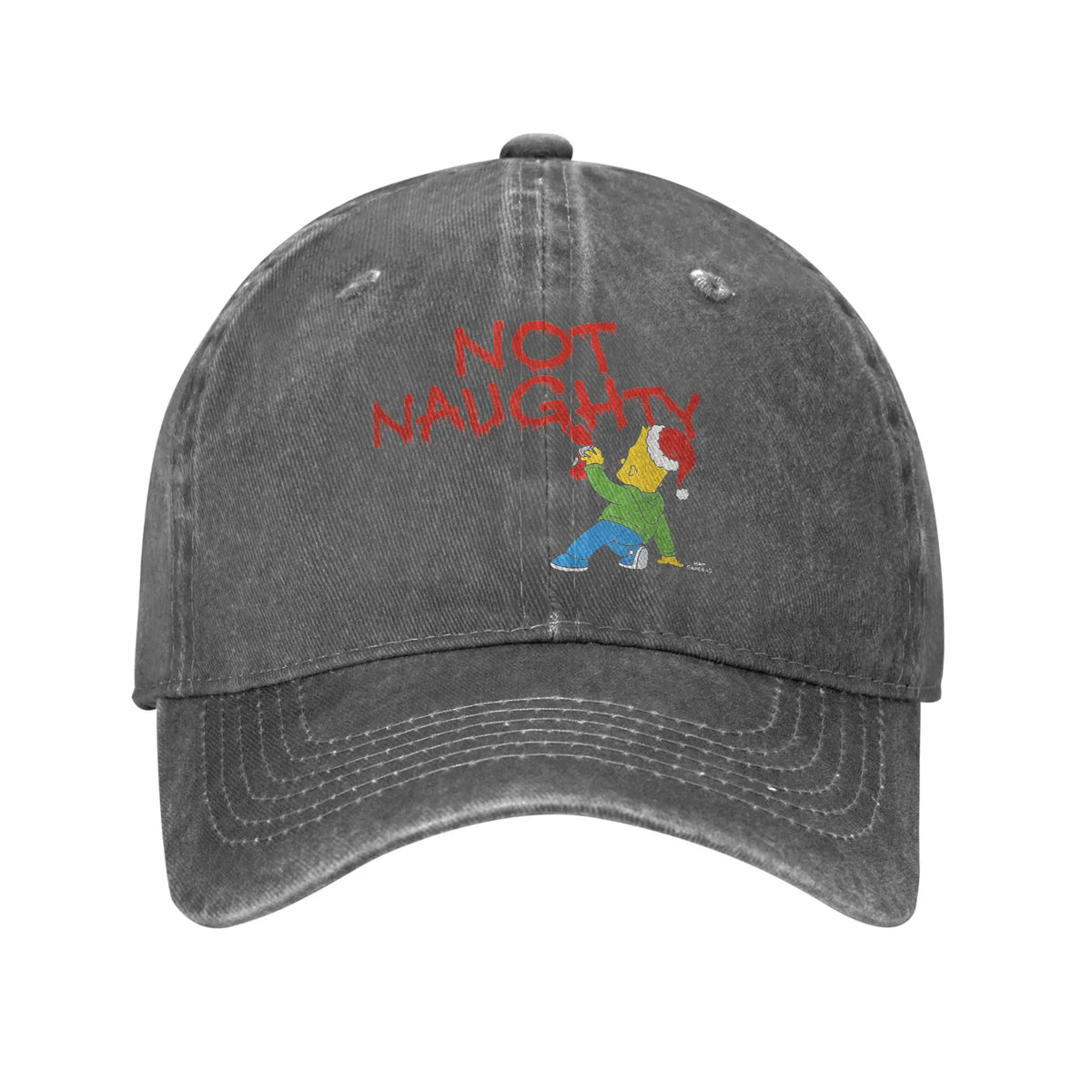 The S-simpson Graffiti Not Naughty Sun Baseball Cap