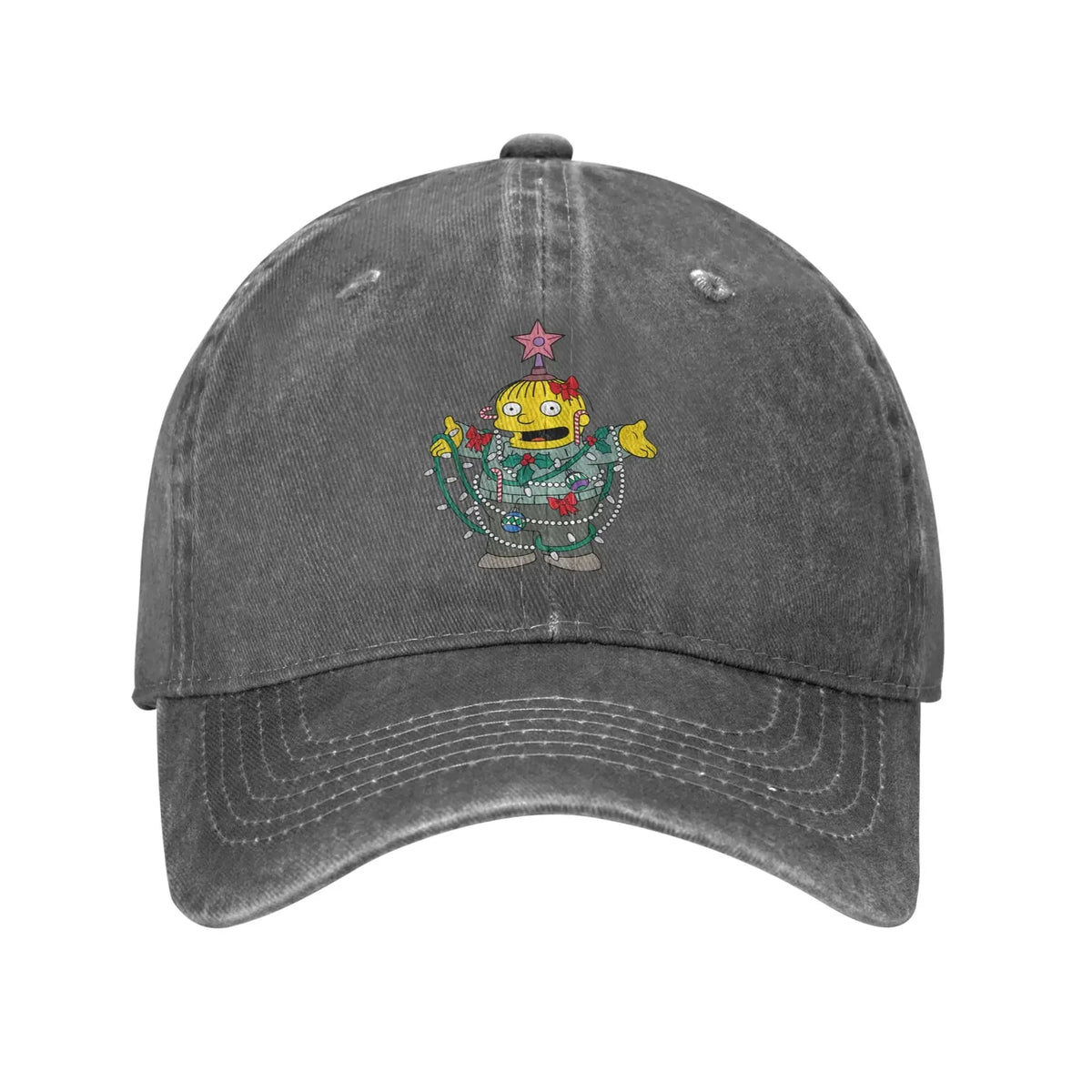 New The S-simpson Holiday Ralph Wiggum Christmas Tree Sun Baseball Cap