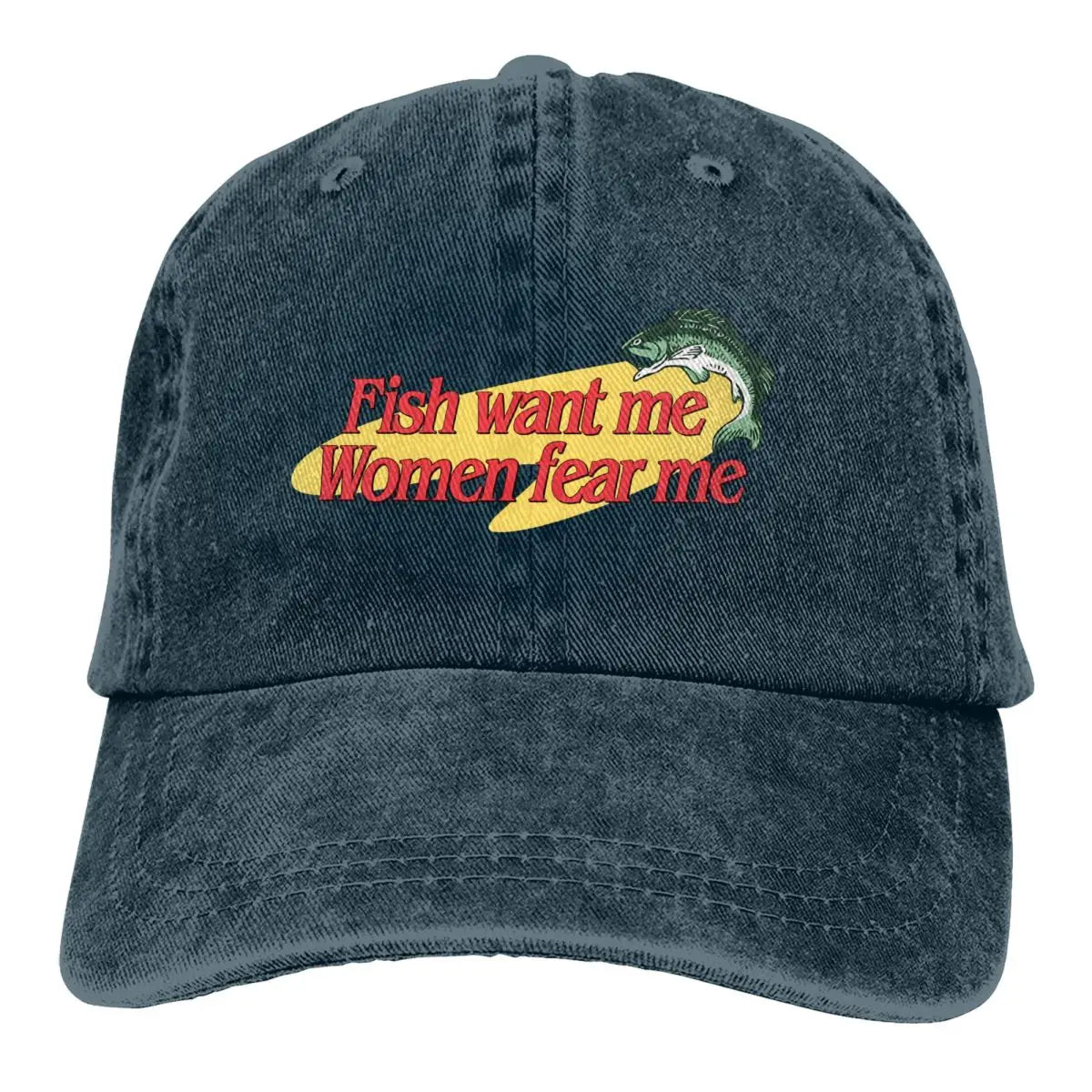 Fish Want Me Women Fear Me Classic Baseball Caps