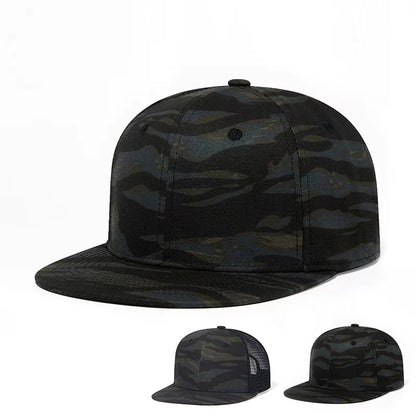 Fashion Camouflage Mesh Cap Cotton Snapback Hats Men Women