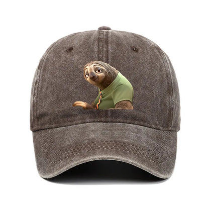 Disney Zootopia Cartoon Anime Retro Print Baseball Cap Judy Nick Sun Hat