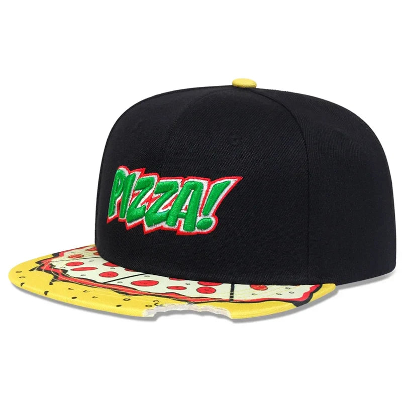 Unisex Eye PIZZA Embroidery Hip-hop Hats