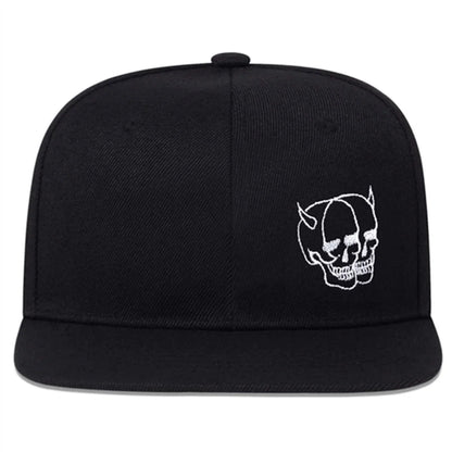 Unisex Ghost Head Skull Printed Hip-hop Hats