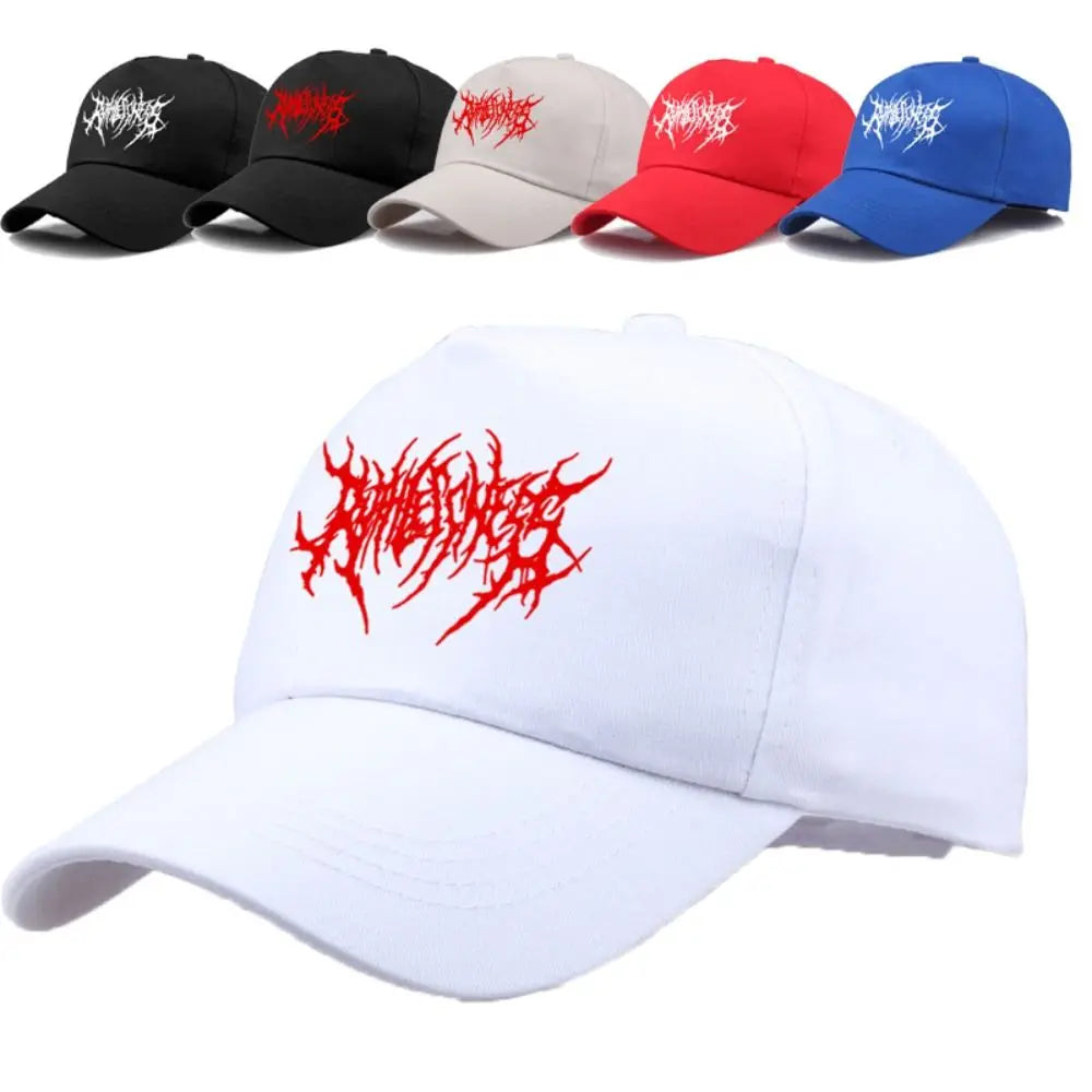 Fashion Gothic Street Punk Embroidery Baseball Caps