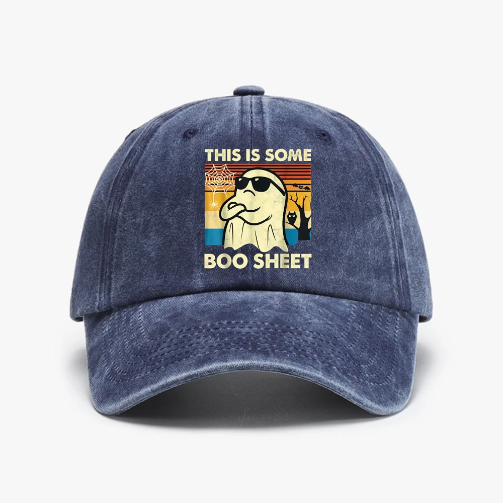 This Is Some Boo Sheet Ghost Vintage Graphic Baseball Cap