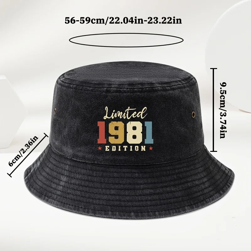 Fisherman Hat Bucket Hat With A 1981 Print