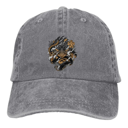 Summer Cap Sun Visor Oni Irezumi Hip Hop Caps Samurai Oni Baseball Cap