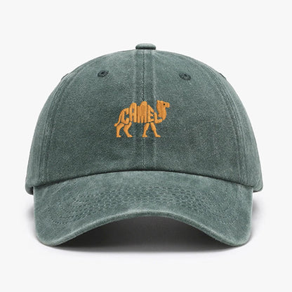 Camel Embroidered Exquisite Animal Vintage Cotton Baseball Caps Men Women